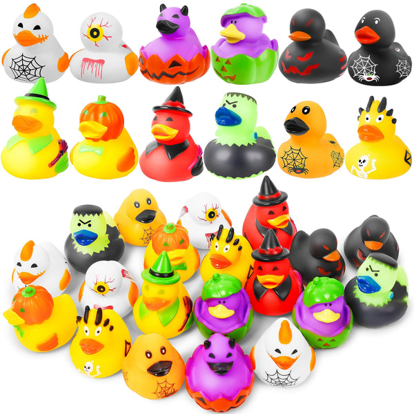 24 Pack Halloween Rubber Ducks Party Favors SCIONE