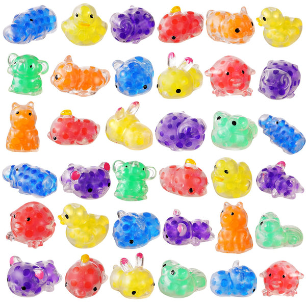 36 Pcs Squishy Animals Toys with Water Beads Party Favors SCIONE