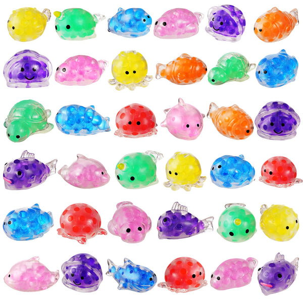 36 Pcs Squishy Marine Toys with Water Beads Party Favors SCIONE