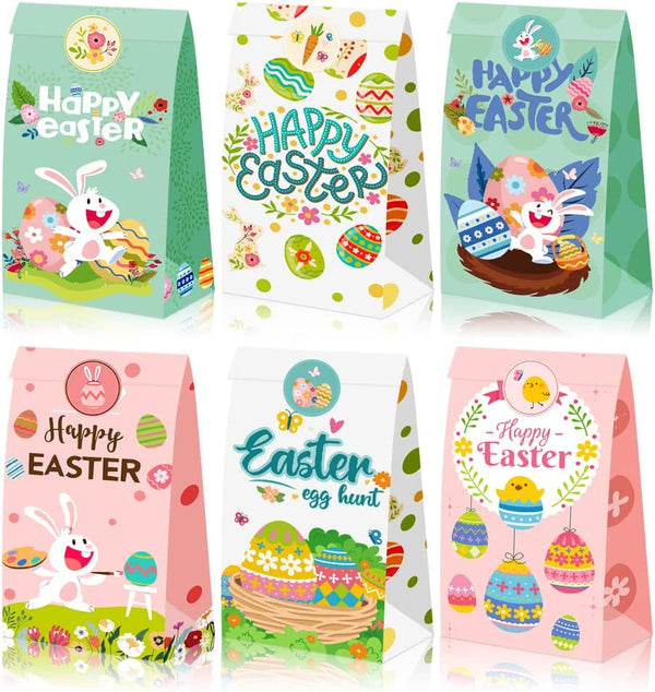 24 pcs Paper Party Favor Goody Bags-Easter bag SCIONE