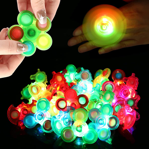Wholesale Scione Glow in The Dark Fidget Spinners Ring Toys 20 Pack SCIONE