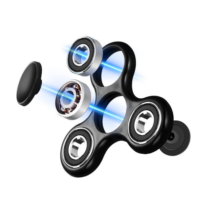 1 Pack Fidget Spinner Toy Stress Relief - Black SCIONE