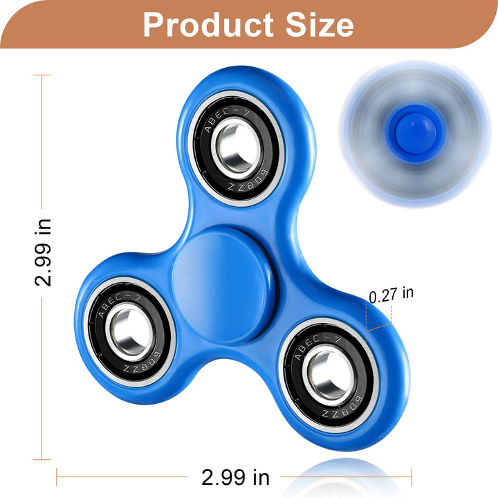 1 Pack Fidget Spinner Toy Stress Relief - Blue SCIONE