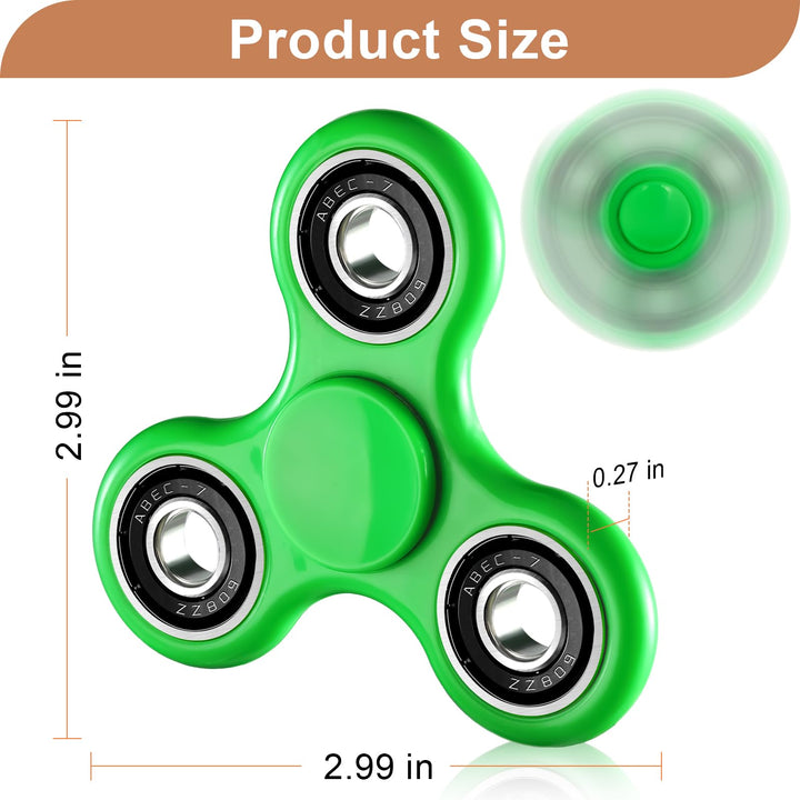 1 Pack Fidget Spinner Toy Stress Relief - Green SCIONE