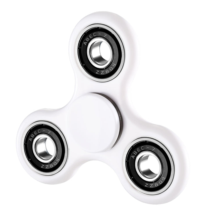 1 Pack Fidget Spinner Toy Stress Relief - White SCIONE