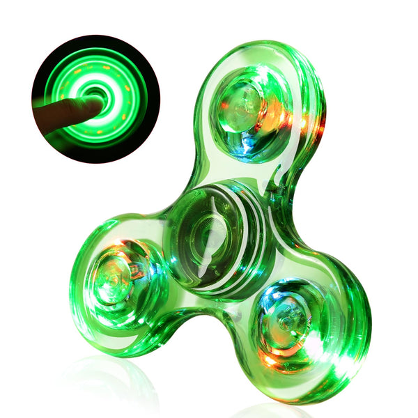 1 Pcs Fidget Spinners LED Light up for Kids - Green SCIONE