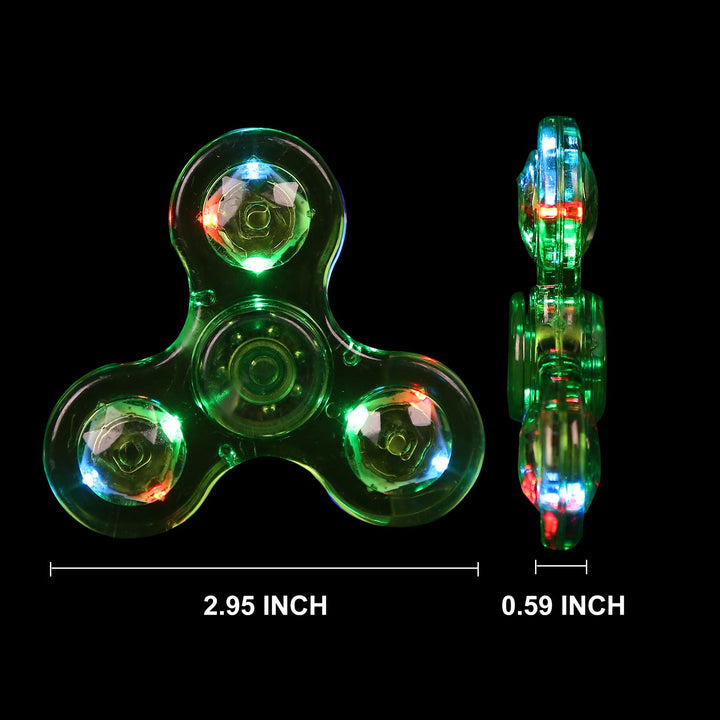 1 Pcs Fidget Spinners LED Light up for Kids - Green SCIONE