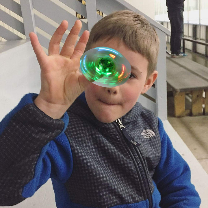 1 Pcs Fidget Spinners LED Light up for Kids - Green SCIONE