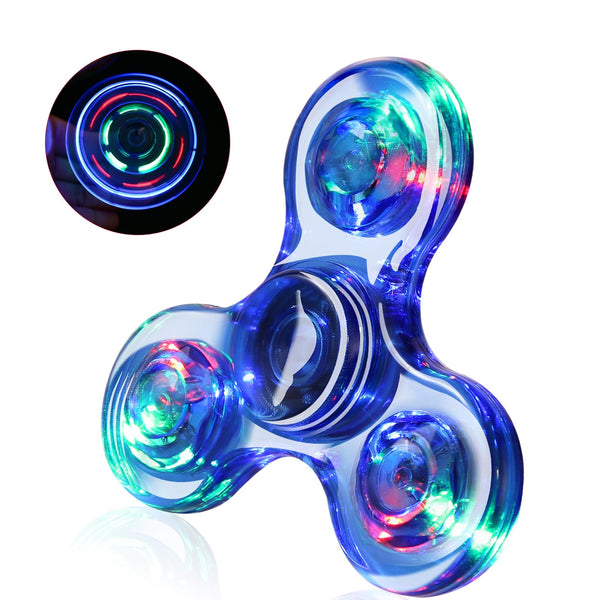 1 Pcs Fidget Spinners LED Light up for Kids - Blue SCIONE