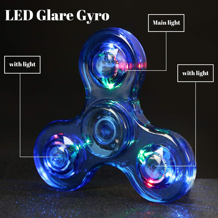 1 Pcs Fidget Spinners LED Light up for Kids - Blue SCIONE