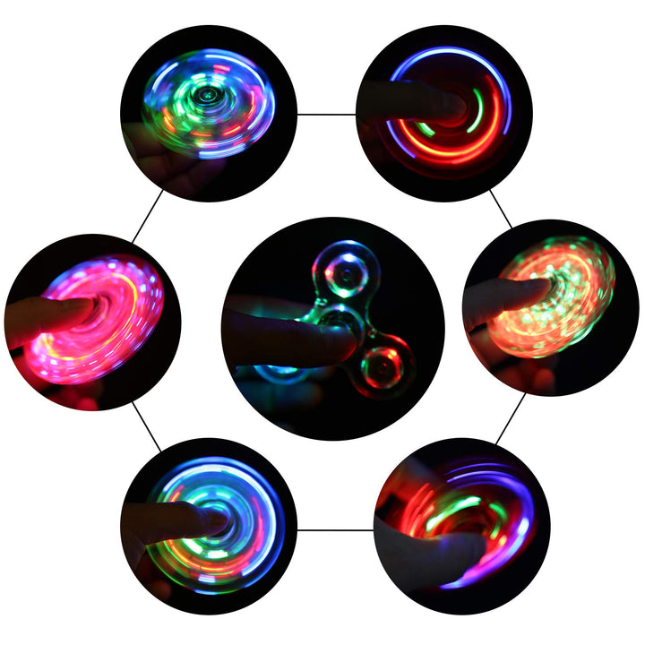 1 Pcs Fidget Spinners LED Light up for Kids - Red SCIONE