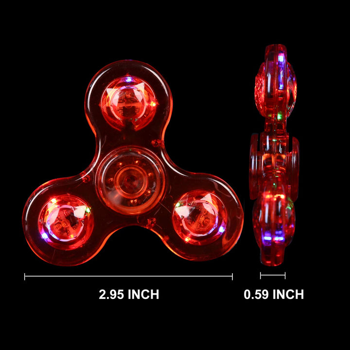 1 Pcs Fidget Spinners LED Light up for Kids - Red SCIONE