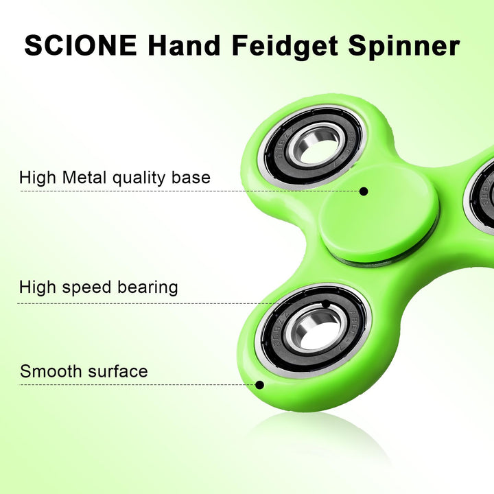 10 Pack Fidget Spinners Stress Anxiety Relief SCIONE