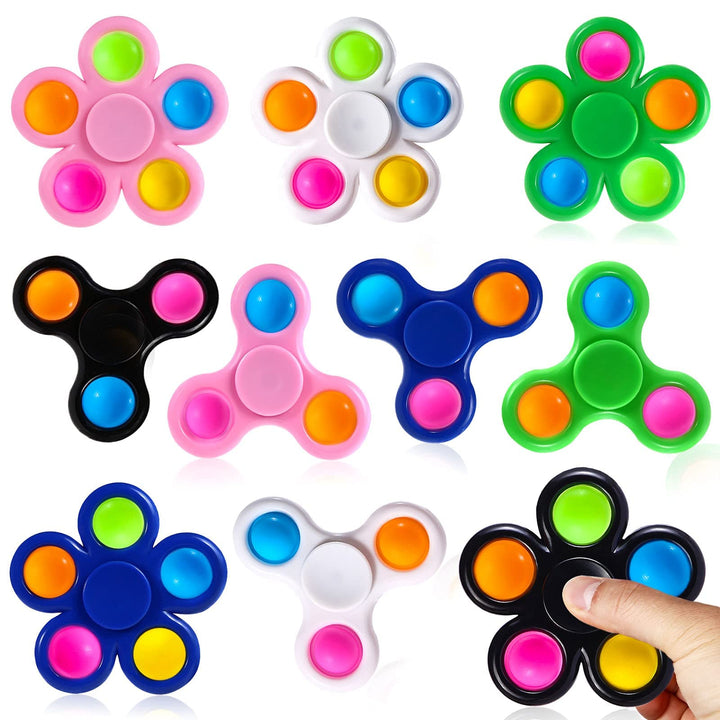 10 Pack Fidget Spinners for Kids Colorful SCIONE