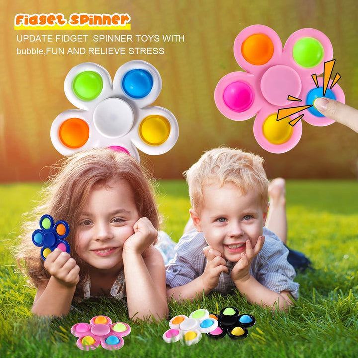 10 Pack Fidget Spinners for Kids Colorful SCIONE