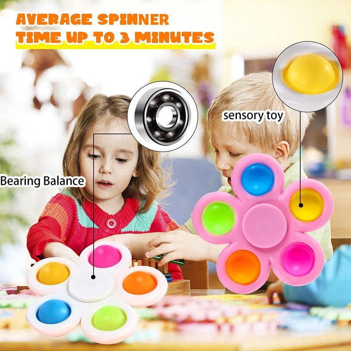 10 Pack Fidget Spinners for Kids Colorful SCIONE