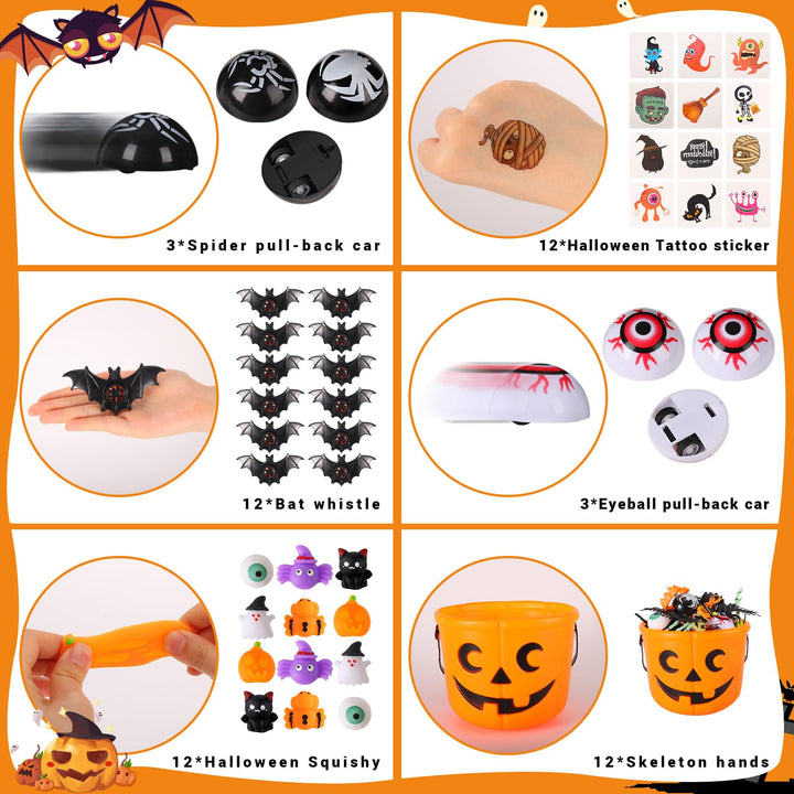 108Pcs Halloween Toys Party Favors for Kids SCIONE