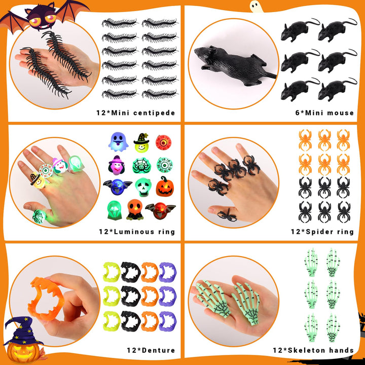 108Pcs Halloween Toys Party Favors for Kids SCIONE