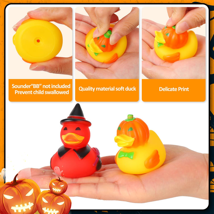 24 Pack Halloween Rubber Ducks Party Favors SCIONE