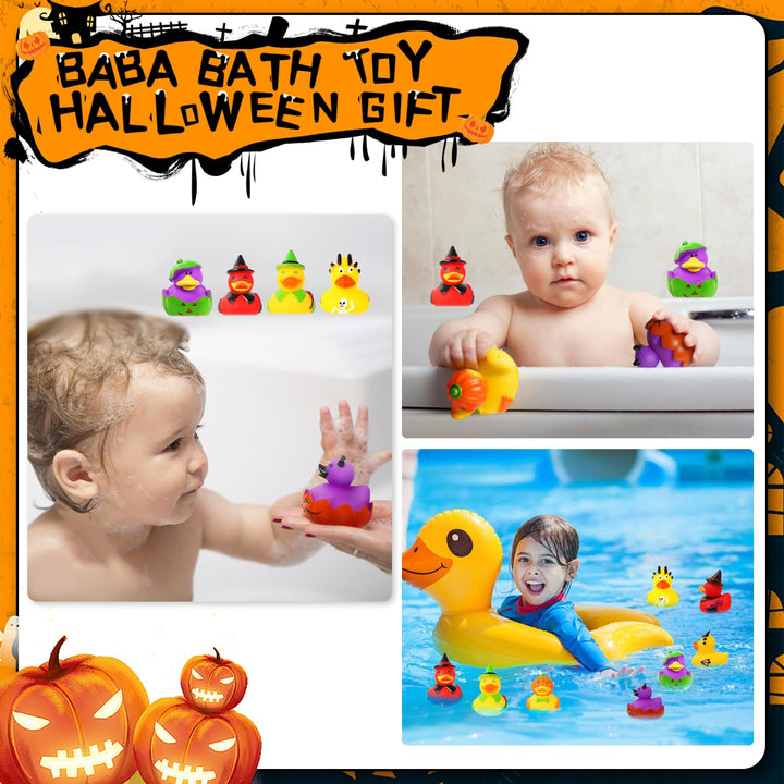 24 Pack Halloween Rubber Ducks Party Favors SCIONE