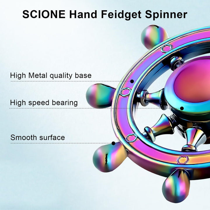 Metal Fidget Spinner Gifts for Adults and Kids - Drop shaped SCIONE