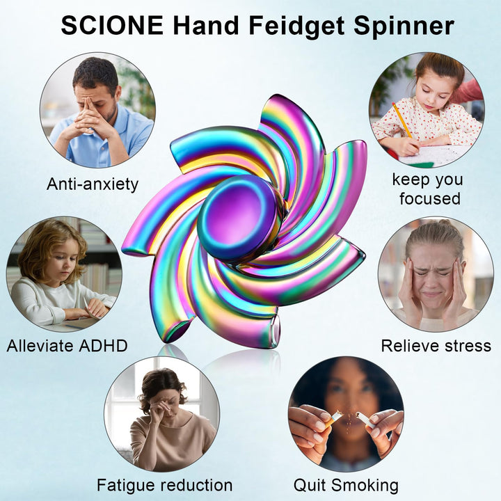 Metal Fidget Spinner Gifts for Adults and Kids - Fanr SCIONE