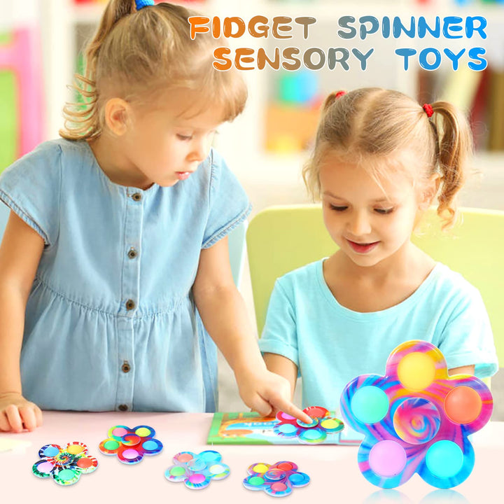 24 Pcs Party Gifts for Kids LED Fidget Spinners Bulk SCIONE