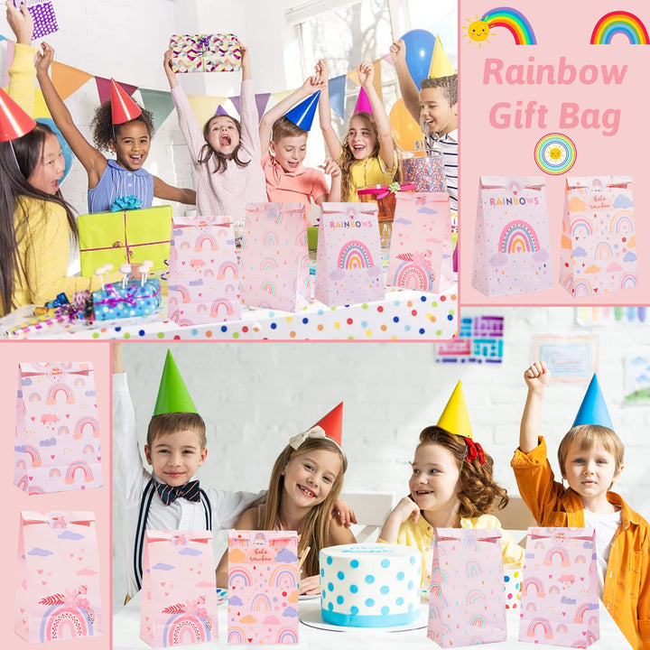 24 pcs Paper Party Favor Goody Bags-boho bag SCIONE