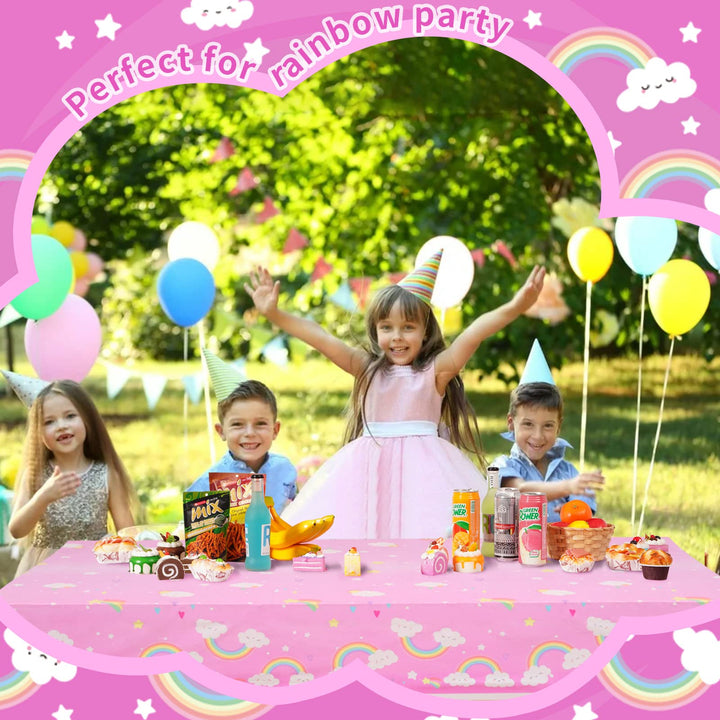 3 Pcs Tablecover Graduation Party Supplies-Rainbow | SCIONE 3 Pcs Tablecover Graduation Party Supplies-Rainbow | SCIONE