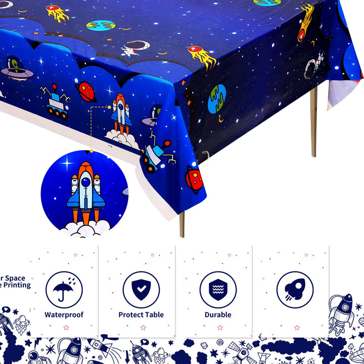 3 Pcs Tablecover Graduation Party Supplies-Space SCIONE