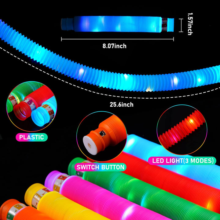 Glow Sticks Light Up Pop Tubes Party Favors SCIONE