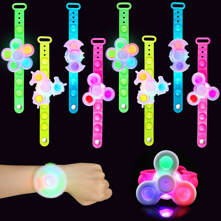 8 Pack Pop Bracelet Easter Basket Suffer Kids Party SCIONE