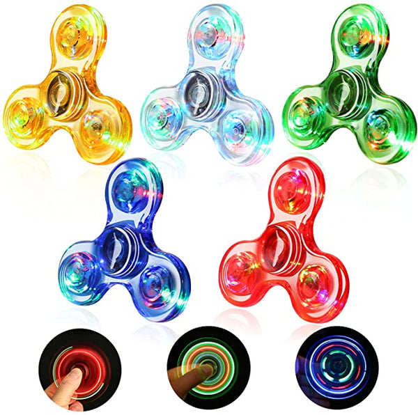 Wholesale SCIONE Fidget Spinner 5 Pack Light Spinning Toys For Adults Kids SCIONE